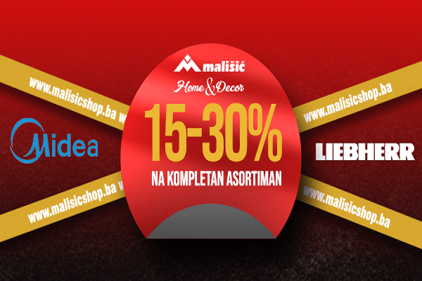 Akcijski popust 15-30 % na vrhunske uređaje Midea i Liebherr Akcijski popust 15-30 % na vrhunske uređaje Midea i Liebherr