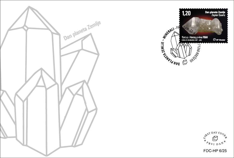 Kristal mineral Zepter Quartz na markama HP Mostar Kristal mineral Zepter Quartz na markama HP Mostar