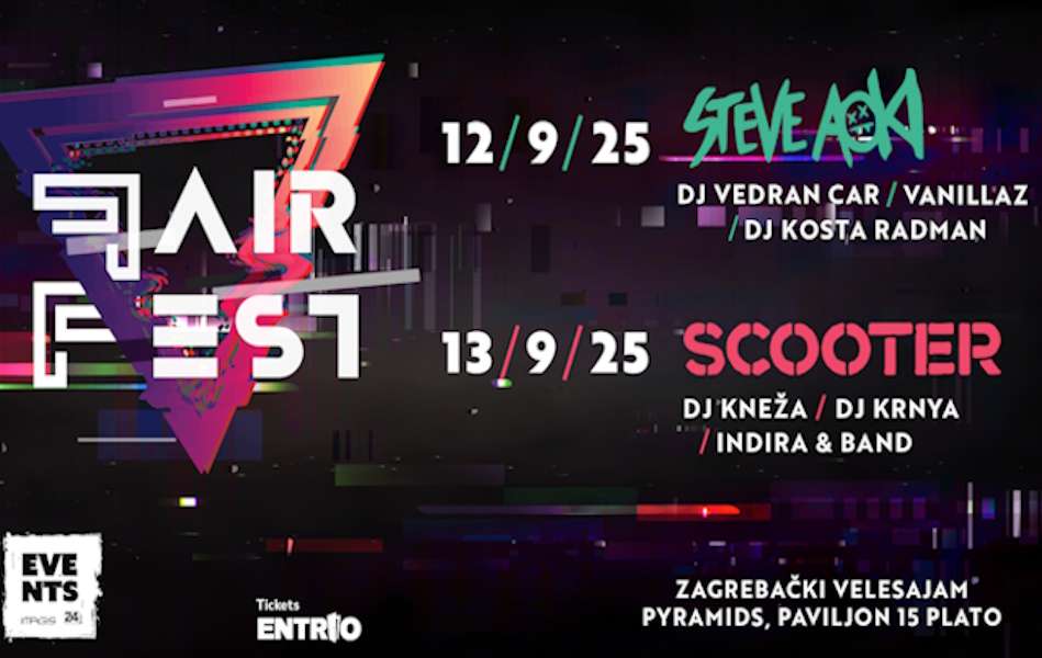 Novi regionalni glazbeni festival FAIR FEST u Zagreb dovodi svjetske zvijezde elektroničke i techno glazbe! Novi regionalni glazbeni festival FAIR FEST u Zagreb dovodi svjetske zvijezde elektroničke i techno glazbe!
