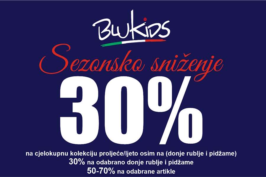 Veliko sezonsko sniženje u Blukidsu: Savršena prilika za obnovu dječje garderobe Veliko sezonsko sniženje u Blukidsu: Savršena prilika za obnovu dječje garderobe