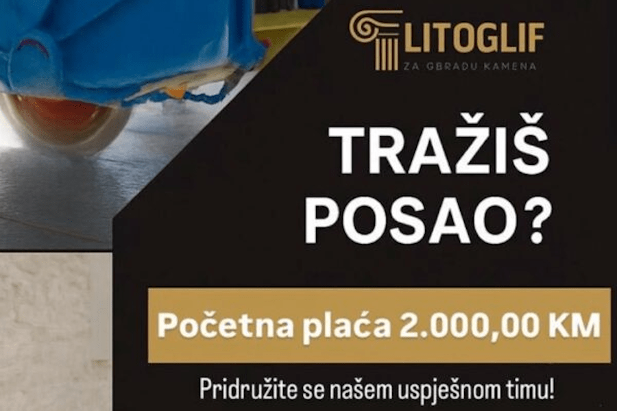 Litoglif d.o.o. raspisuje natječaj za posao