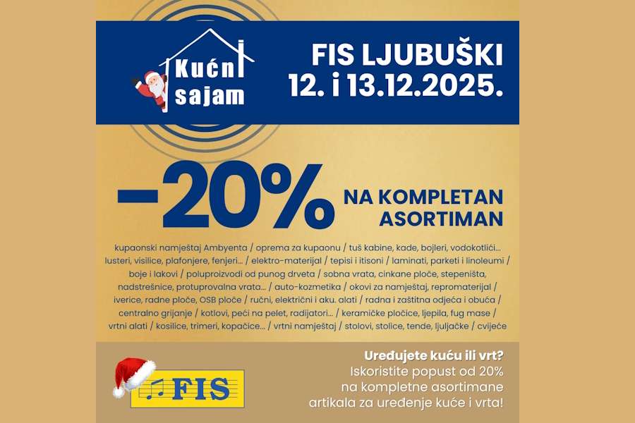 FIS Ljubuški organizira Kućni sajam