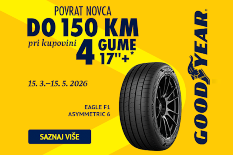 Goodyear ljetne gume: Godinama u vrhu, sada uz uštedu do 150 KM!