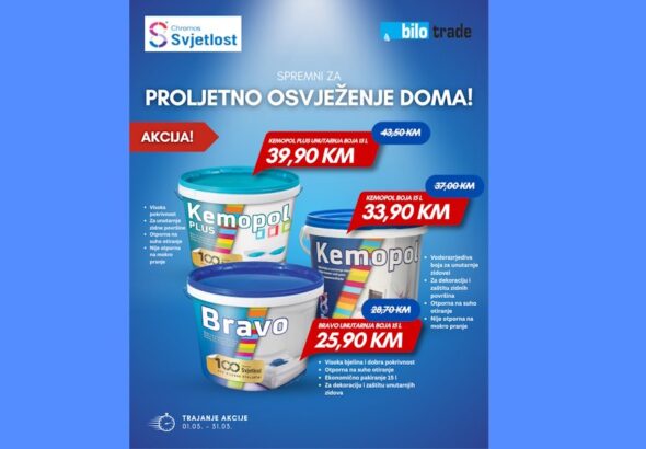 Velika akcija u BILO TRADE BAU CENTRIMA u ožujku