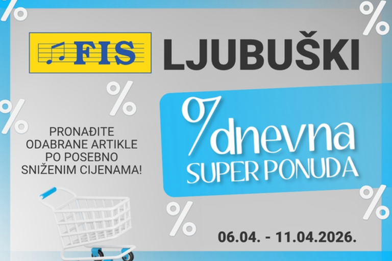 Sedmodnevna super ponuda prodajnog centra FIS Ljubuški – kupujte i štedite