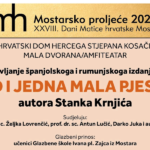 Mostarsko proljeće 2026.: Krnjićeva Sto i jedna mala pjesma na španjolskom i rumunjskom jeziku