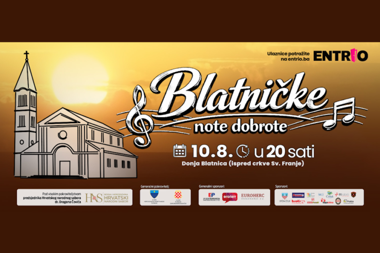 Donja Blatnica ponovno postaje srce dobrote: Mate Bulić i glazbene zvijezde najavljuju još jedne „Blatničke note dobrote“!