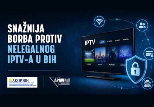 AKOP BiH i APAWBiH potpisali Protokol o suradnji Zajednička borba protiv ilegalnih IPTV operatera u BiH