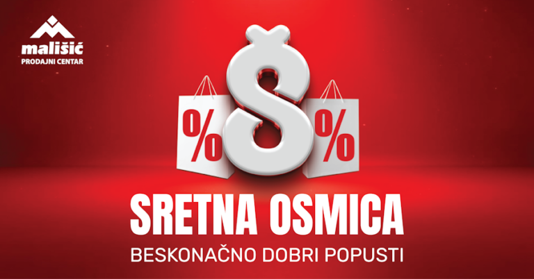 Sretna osmica u PC Mališić Međugorje: U utorak vas čekaju popusti i do 70 posto