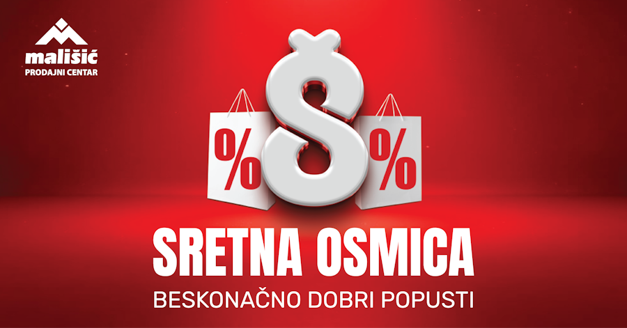 Sretna osmica u PC Mališić Međugorje: U utorak vas čekaju popusti i do 70 posto