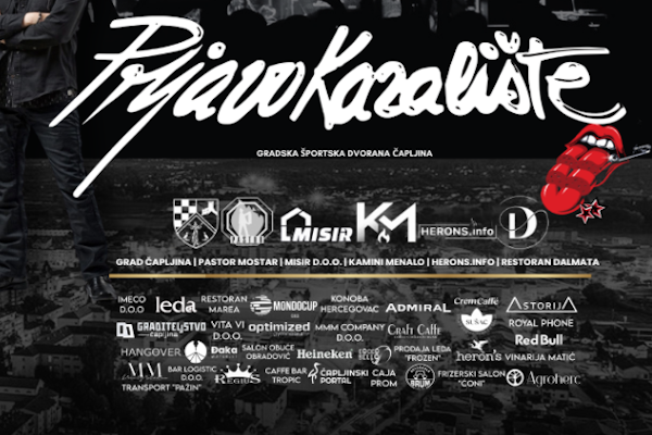 Prljavo kazalište u Čapljini: Veliki koncert 27. prosinca u Športskoj dvorani